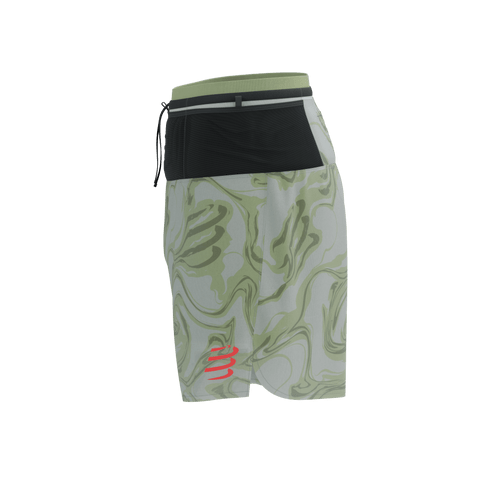 Compressport - Trail Racing 2-In-1 Short - Men's - Green Camo - 2025
