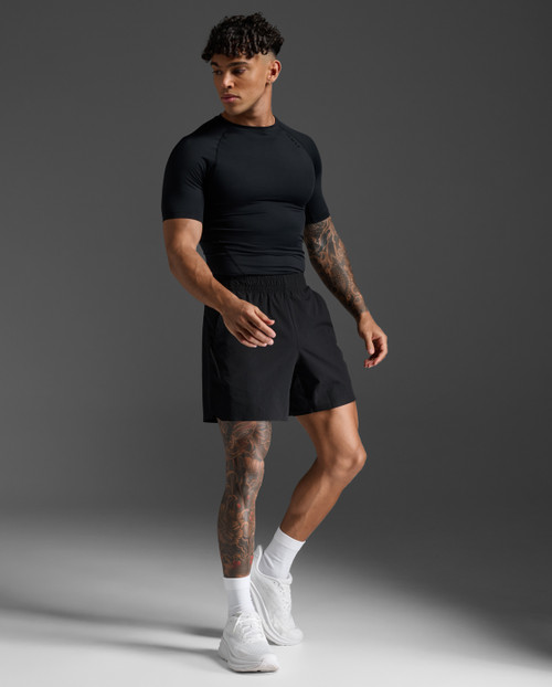 2XU - Core Compression Short Sleeve - Men's - Black/No Logo - 2025 2XU - Core Compression Short Sleeve - Men's - Black/No Logo - 2025