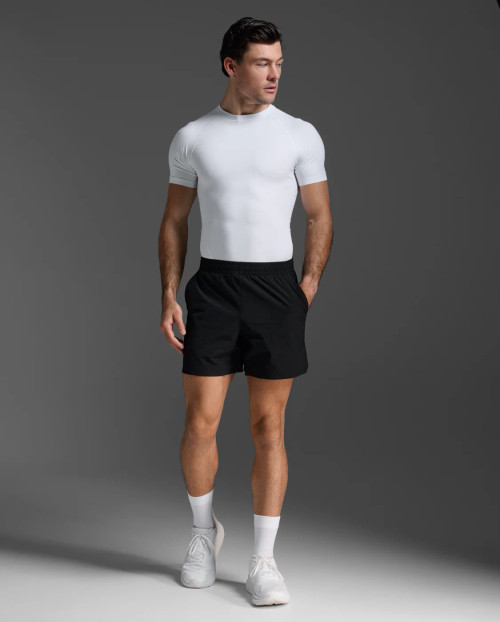 2XU - Core Compression Short Sleeve - Men's - White/No Logo - 2025