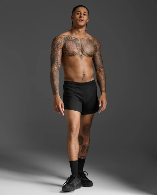 2XU - Light Speed Stash 5 Inch Short - Men's - Black/Black Reflective - 2026