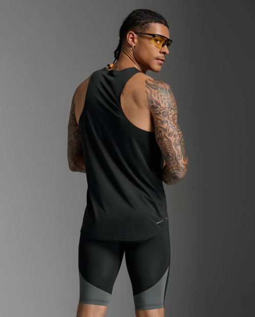 2XU - Light Speed Tech Singlet - Men's - Black/Black Reflective - 2026