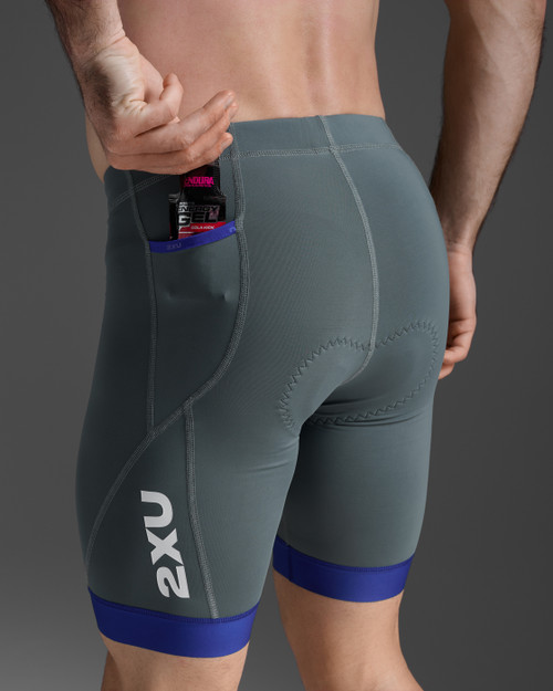 2XU - Core Triathlon 8 Inch Short - Men's - Azure Blue/Midnight - 2025