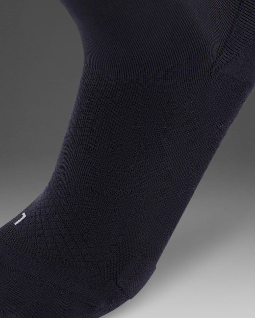 2XU - Vectr Reflective Crew Socks - Black/Silver Reflective - 2026