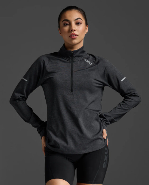 2XU - Aero 1/2 Zip - Women's - Black/Silver Reflective - 2025