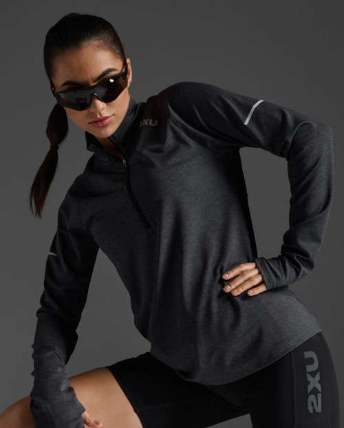 2XU - Aero 1/2 Zip - Women's - Black/Silver Reflective