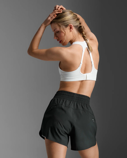 2XU - Aero Mesh Medium Impact Bra - Women's - White/Silver Reflective - 2026