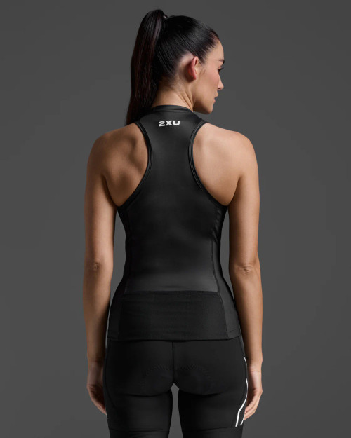2XU - Core Triathlon Tank - Women's - Black/White - 2026