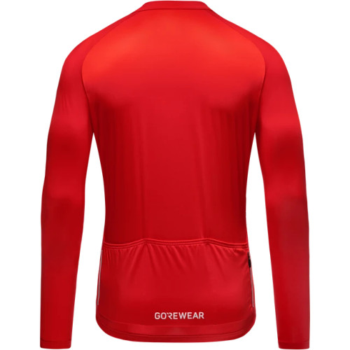 Gorewear - SPINSHIFT Long Sleeve Jersey - Men's - Lab Red - 2025 Gorewear - SPINSHIFT Long Sleeve Jersey - Men's - Lab Red - 2025