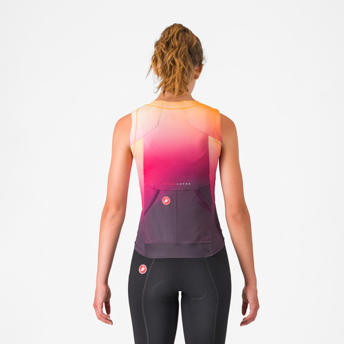 Castelli - Free Speed 3 Top - Women's - Dark Night Shade/Vivid Orange/Bright Rose