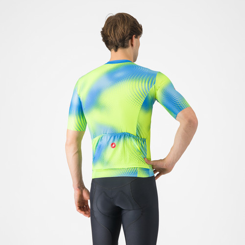 Castelli - Vortice Jersey - Men's - Aquamarine/Electric Lime