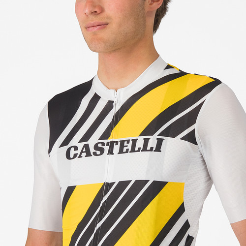 Castelli - Heritage Jersey - Men's - Black/White/Yellow