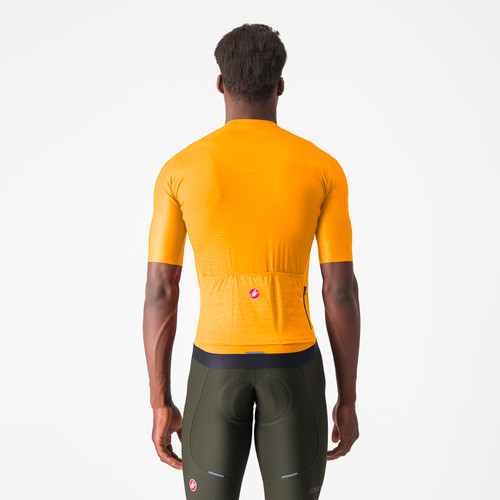 Castelli - Espresso Jersey - Men's - Vivid Orange/Dark Grey