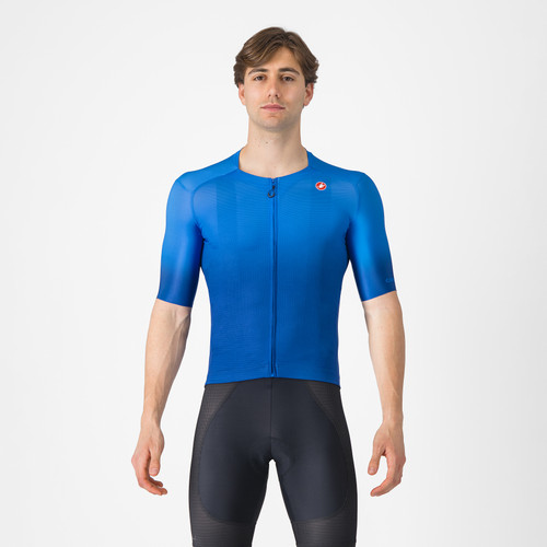 Castelli UPF LS JERSEY メンズ M 青 Jerseys Cycling Men UPF LONG SLEEVE JERSEY - Castelli Cycling