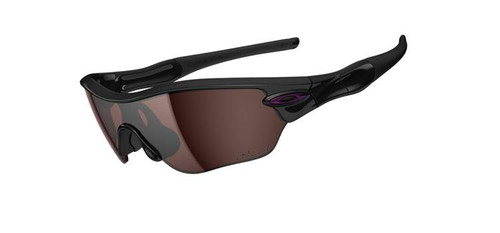 Oakley Sports Performance Sunglasses - Radar Edge with a Polished Black Frame and OO Grey Polarized Lens - OO9184-04