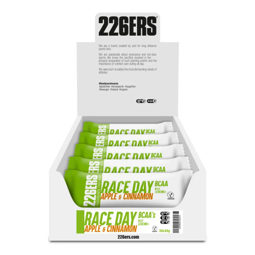 226ers - Race Day BCAA Vegan Energy Bar - Box of 30