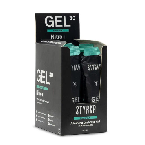 STYRKR - GEL30 Nitro+ Dual-Carb Gel - Box of 12 - Nitro+ Dual-Carb