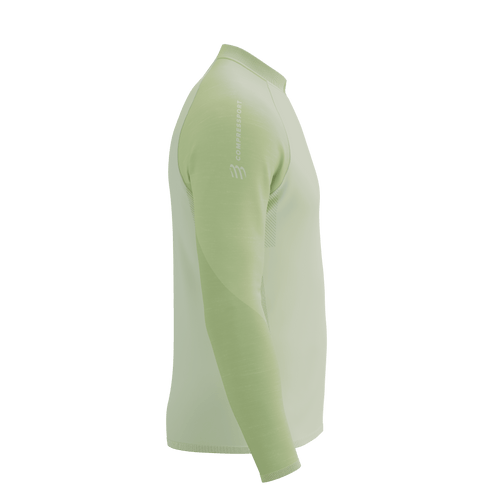 Compressport - Trail Half Zip Long Sleeve Tshirt - Men's - Sugar/Shadow Lime - 2026