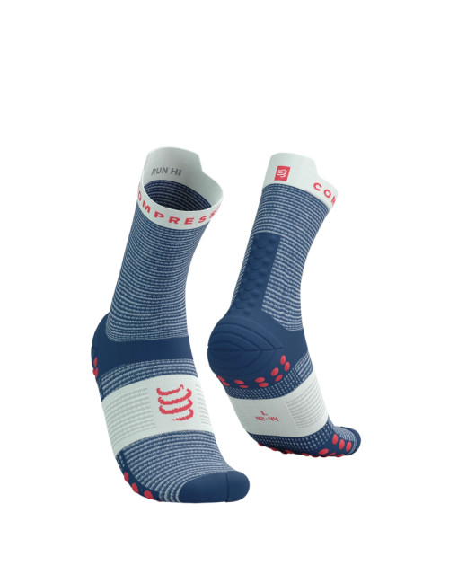 Compressport - Pro Racing Socks V4.0 Run High - Blues/Sugar - 2025