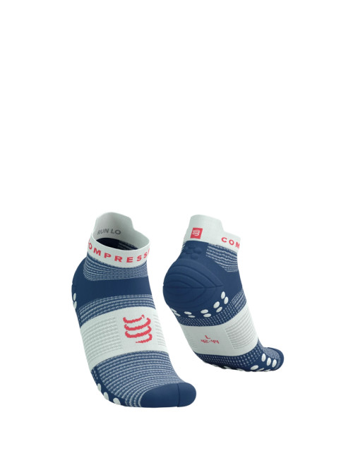 Compressport - Pro Racing Socks V4.0 Run Low - Blues/Sugar - 2025