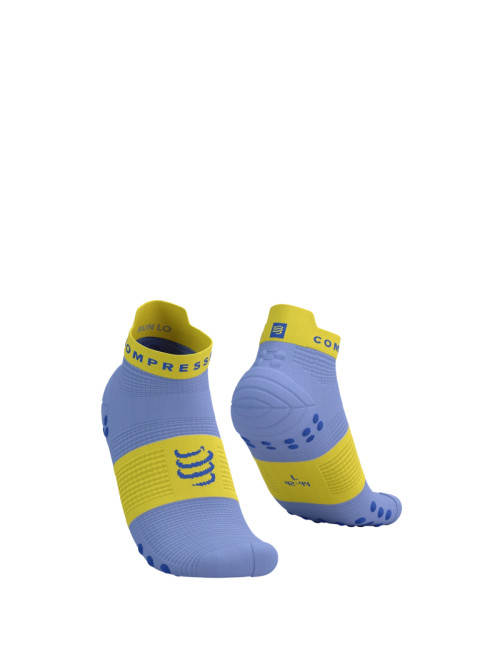 Compressport - Pro Racing Socks V4.0 Run Low - Jacaranda/Maize - 2025