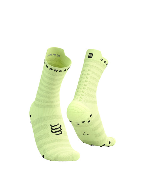 Compressport - Pro Racing Socks V4.0 Ultralight Run High - Shadow Lime/Black - 2025