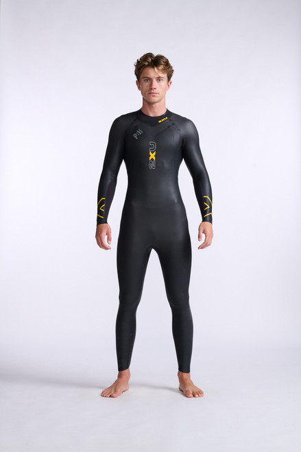 2XU - P:1 Propel Wetsuit - Men's - Black/Ambition - 2025 - Ex-Rental 1 Hire