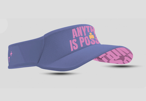 Compressport - Visor UltraLight - Ironman 2025 - L2 - Unisex - JACARANDA/CYCLAMEN/MDOT BUFF ORANGE - 2025