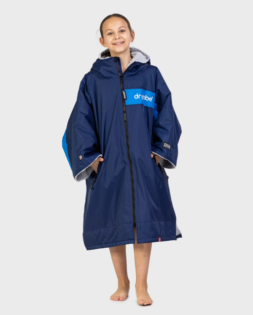 Dryrobe - Advance - Remix Navy Grey Cobalt - Kids 5-9