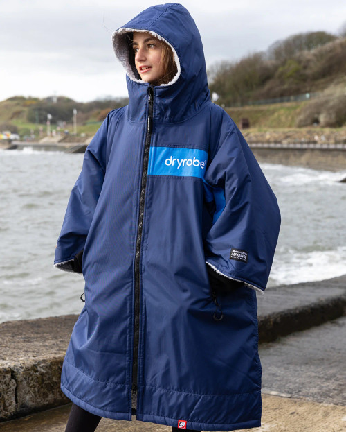 Dryrobe - Advance - Remix Navy Grey Cobalt - Kids 5-9