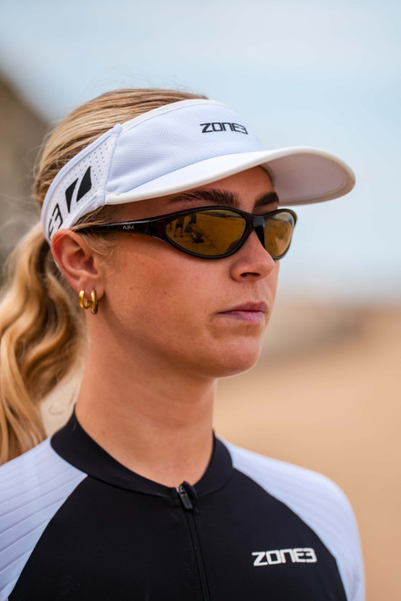 ZONE3 - Lightweight Race Visor - White - 2026