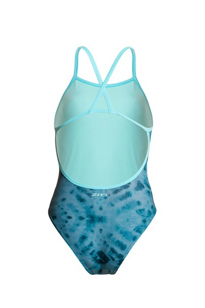 ZONE3 - Strap Back Swimsuit - Women's - Teal Tie Dye - 2026