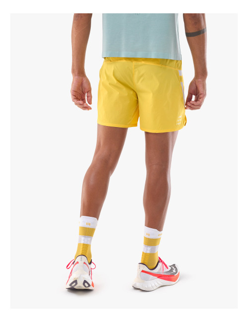 Compressport - Performance Short - Men's - Lemon/White - 2026