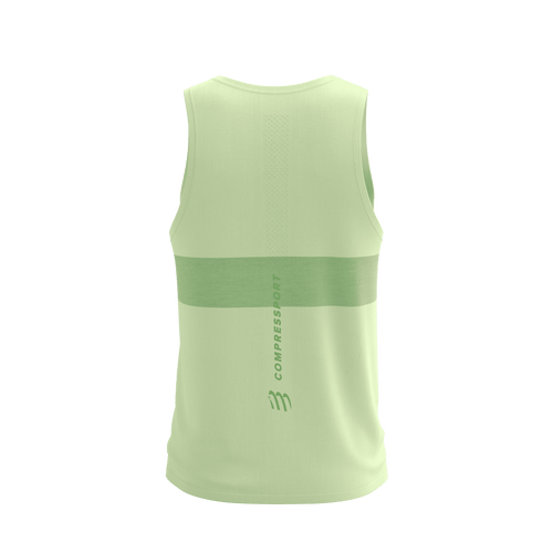 Compressport - Performance Singlet - Men's - Cream/Neon Green - 2026