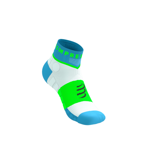 Compressport - Ultra Trail Low Socks - Norse Blue/Neon Green - 2026