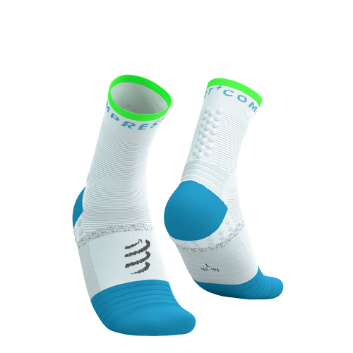 Compressport - Pro Marathon Socks V2.0 - White/Norse Blue/Neon Green - 2026