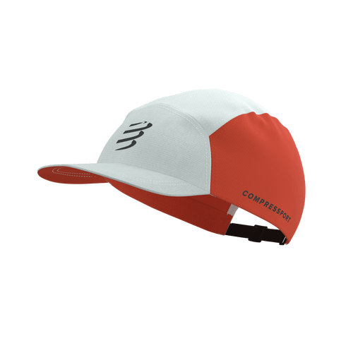 Compressport - 5 Panel Cap - Star White/Tigerlily - 2026