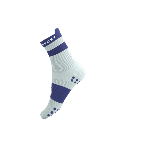 Compressport - Pro Racing Socks V4.0 Run High - Star White/Orient Blue - 2026