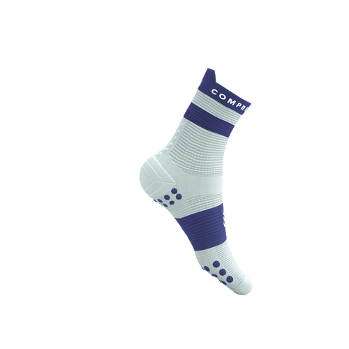 Compressport - Pro Racing Socks V4.0 Run High - Star White/Orient Blue - 2026