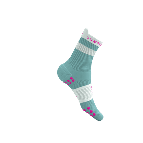 Compressport - Pro Racing Socks V4.0 Run High - Ether/Neon Pink - 2026