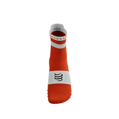 Compressport - Pro Racing Socks V4.0 Run High - Tigerlily/White - 2026