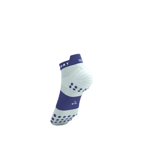 Compressport - Pro Racing Socks V4.0 Run Low - Star White/Orient Blue - 2026