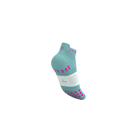 Compressport - Pro Racing Socks V4.0 Run Low - Ether/Neon Pink - 2026