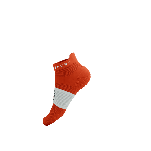 Compressport - Pro Racing Socks V4.0 Run Low - Tigerlily/White - 2026