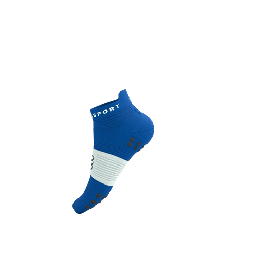 Compressport - Pro Racing Socks V4.0 Run Low - Princess Blue/White - 2026