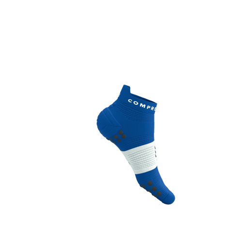 Compressport - Pro Racing Socks V4.0 Run Low - Princess Blue/White - 2026