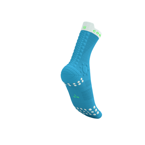 Compressport - Pro Racing Socks V4.0 Trail - Norse Blue/Neon Green - 2026