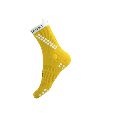 Compressport - Pro Racing Socks V4.0 Trail - Lemon/White - 2026
