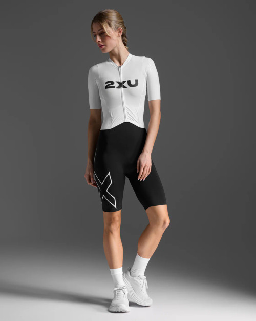 2XU - Light Speed React Sleeved Trisuit - Women's - Black/White - 2026