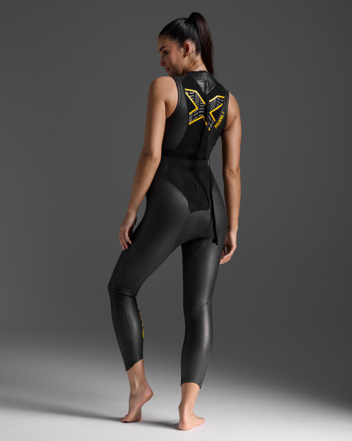 2XU - Propel P:1 Sleeveless Wetsuit - Women's - Black/Ambition - Ex-Rental 2 Hire