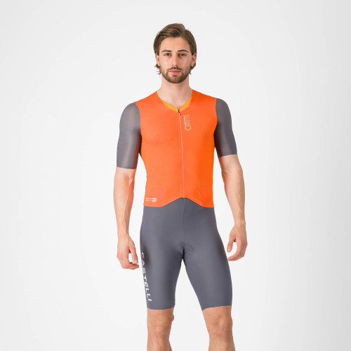 Castelli - Saturday Morning Skin Suit - Men's - Brilliant Orange/Vivid Orange - 2026